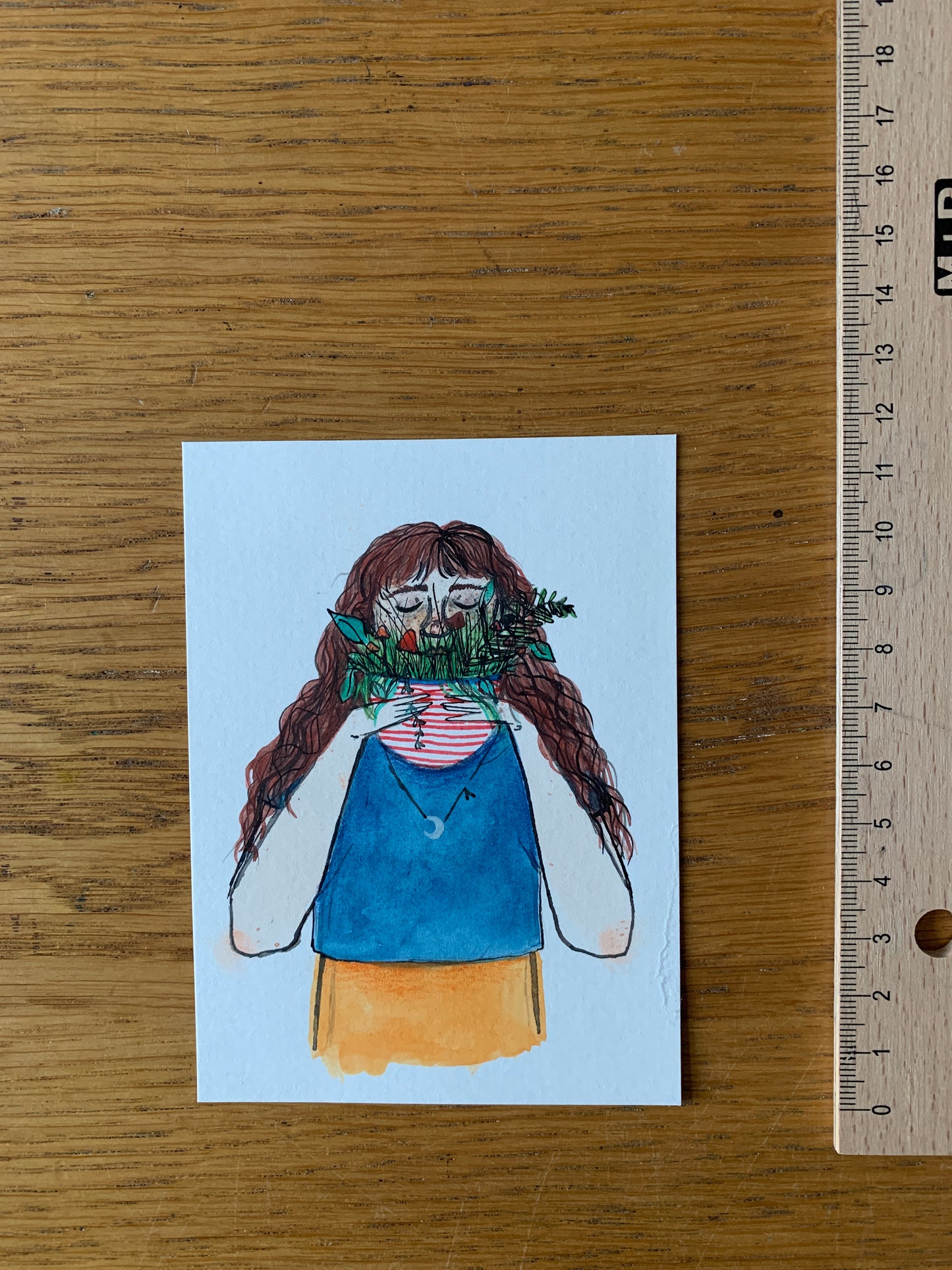 Original - Spring watercolour and ink drawing