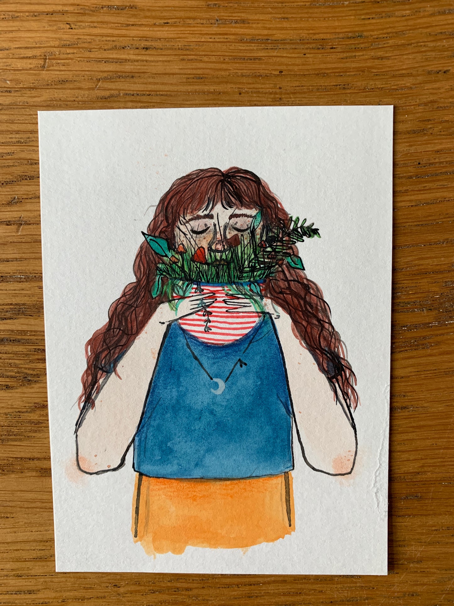 Original - Spring watercolour and ink drawing