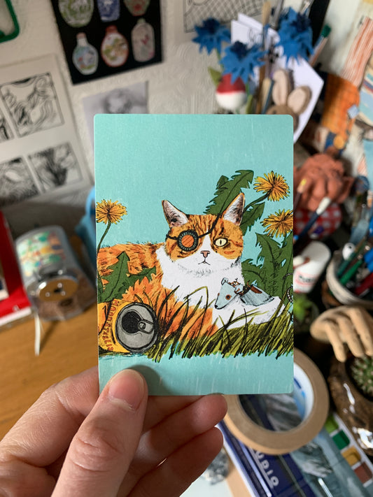 Cyborg Cat Sticker