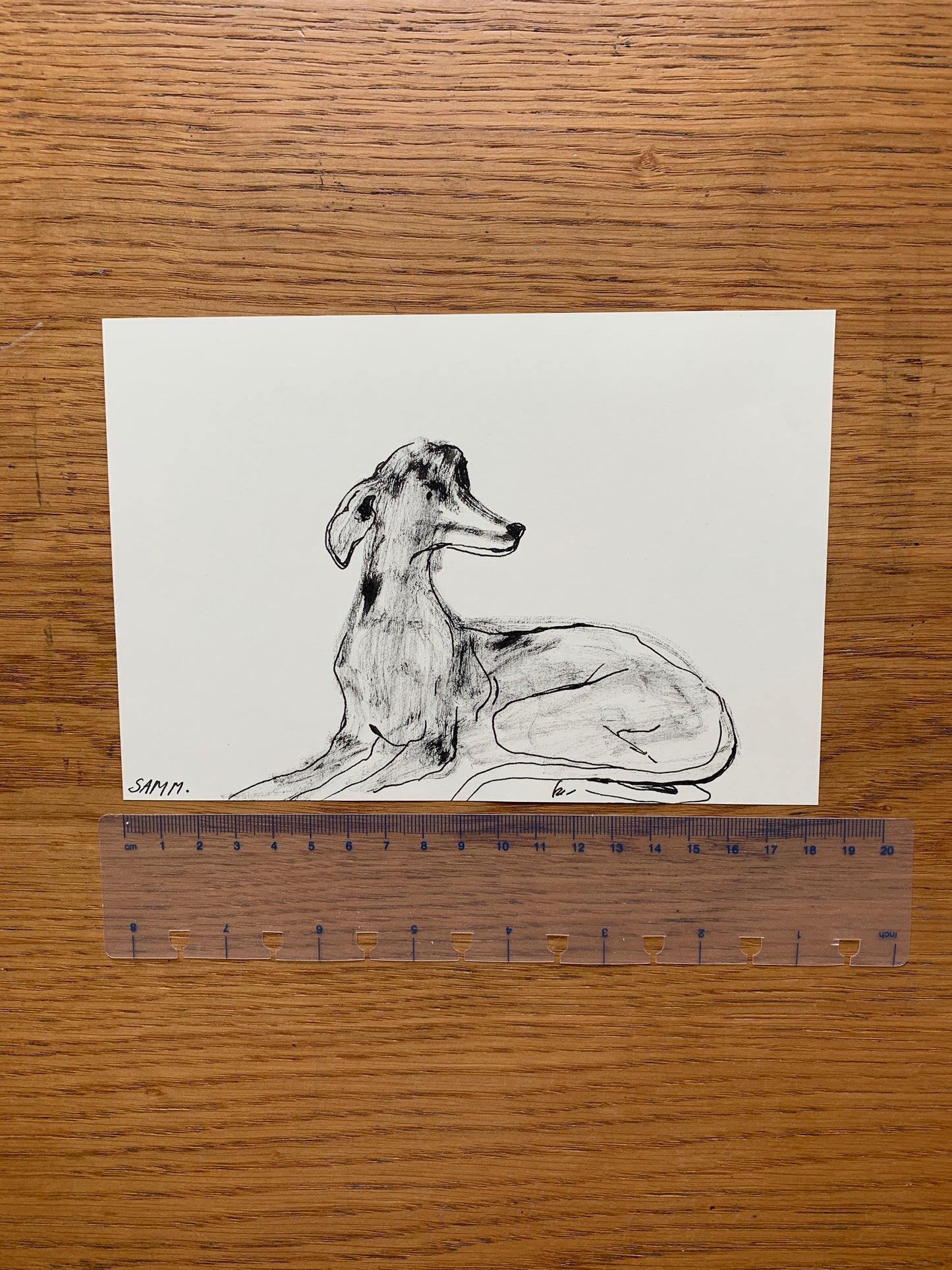 Original - Dog ink sketch from my 'I dream of dogs' zine.