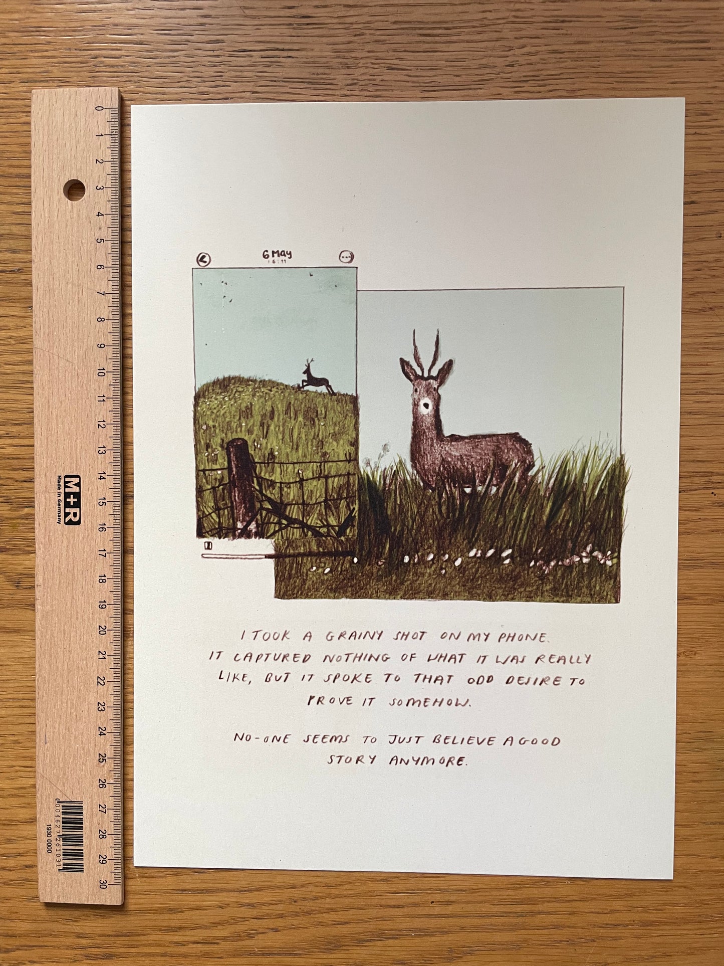 Stag Sighting Print (includes accompanying writing piece)