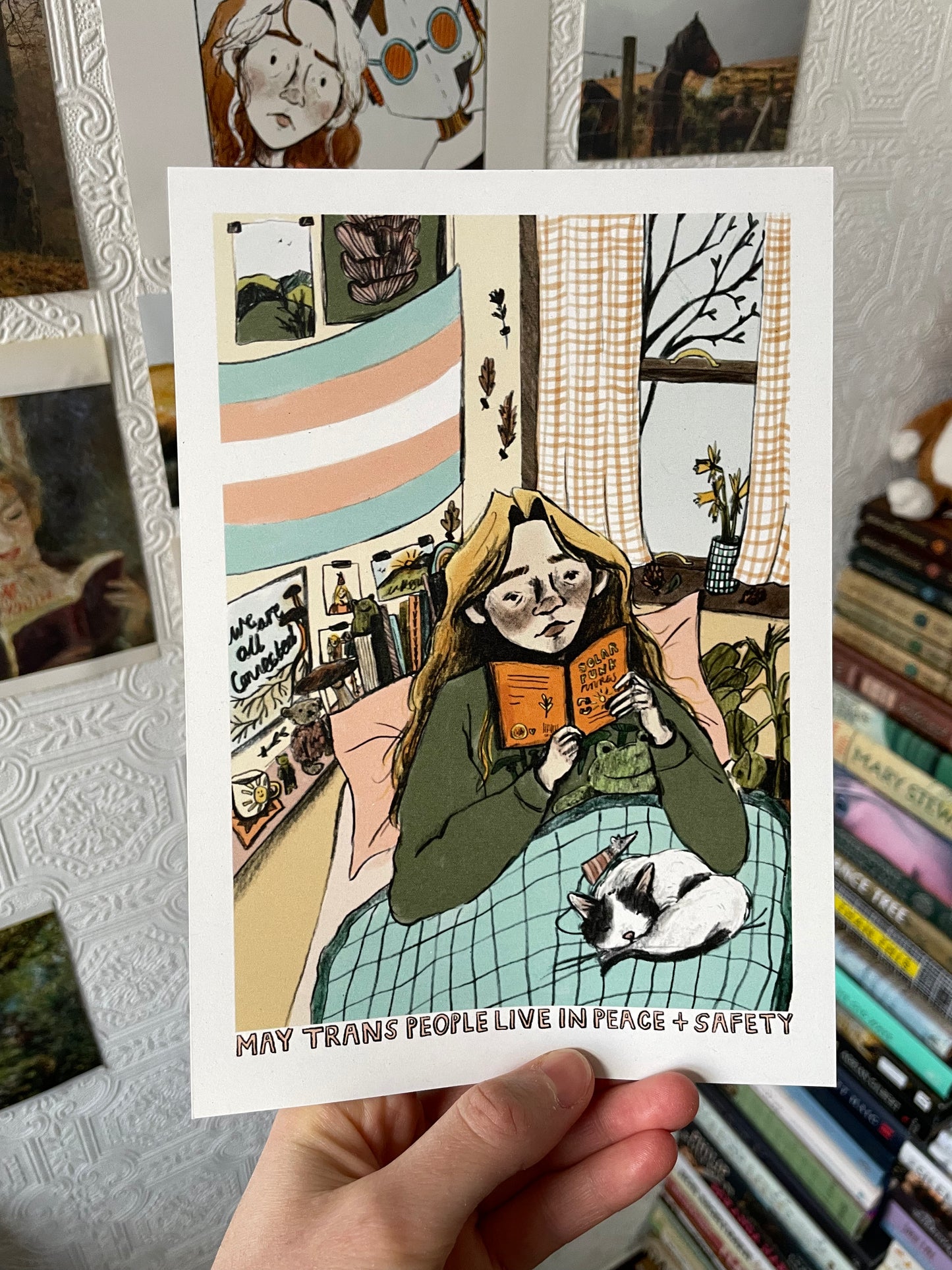May Trans People Live in Peace + Safety Print