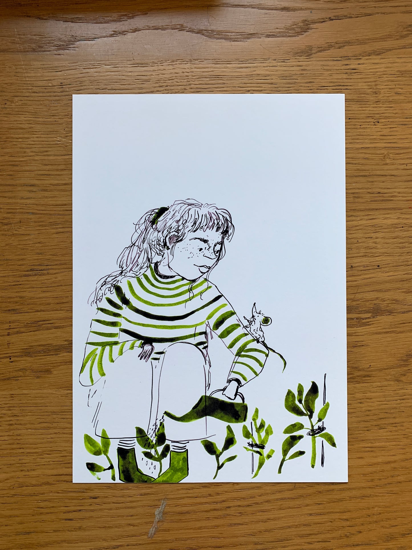 *SALE* Sketchbook Gardener with Mouse Print A4/A5